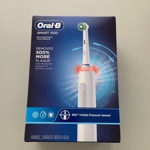 Oral-B Smart 1500 Electric Rechargeable Toothbrush White. Brand new sealed.